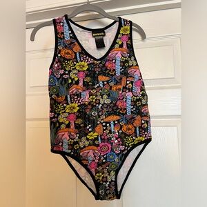 Nooworks Vivienne bodysuit, magical mushroom print